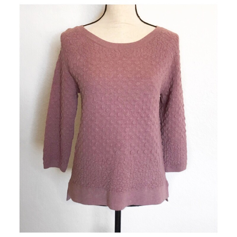 SALE! Anthropologie Field Flower Purple Sweater